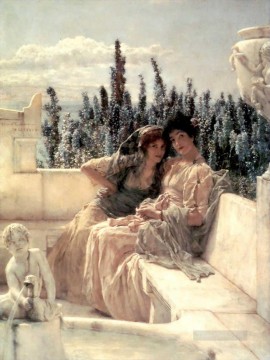Mediodía susurrante romántico Sir Lawrence Alma Tadema Pinturas al óleo